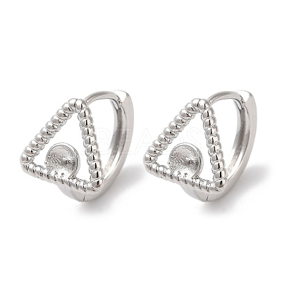 Brass Stud Earring Findings KK-U013-11P-1