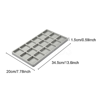 18 Grids Flocking PE Bead Design Boards ODIS-YW0001-04-1