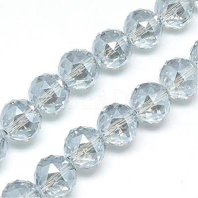Electroplate Glass Bead Strands EGLA-S137-14mm-07-1