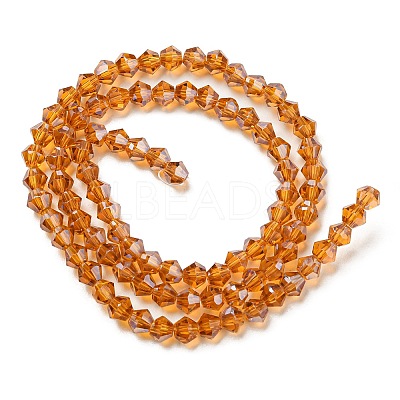 Transparent Electroplate Glass Beads Strands EGLA-A039-T3mm-A28-1