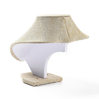 Bust Plastic Covered with Cloth Necklace Display Stands NDIS-L006-02-1
