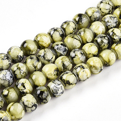 Baking Paint Glass Beads X1-DGLA-N003-6mm-A04-1