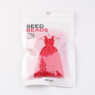 6/0 Baking Paint Glass Seed Beads X-SEED-S003-K20-1