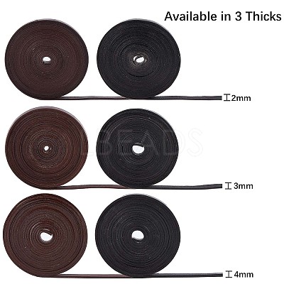 Flat Cowhide Leather Cord WL-GF0001-08E-01-1