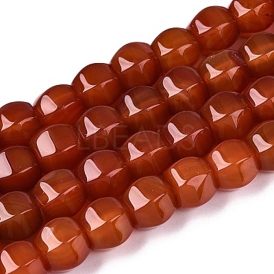 Dyed Natural Agate Beads Strands G-T144-50A-04-1