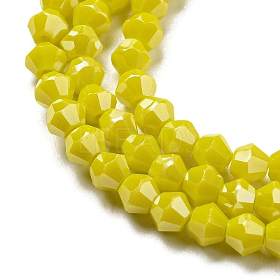Opaque Solid Color Electroplate Glass Beads Strands LS-GLAA-F029-P4mm-C05-1