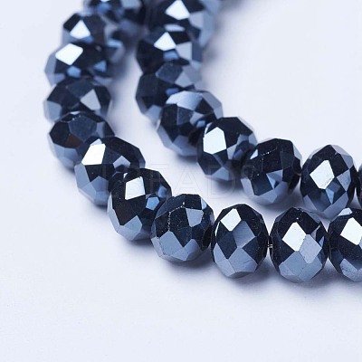 Electroplate Glass Beads Strands EGLA-A034-P10mm-A18-1