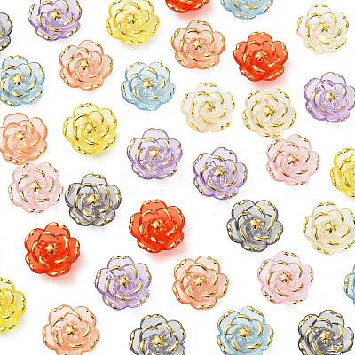 80Pcs 8 Colors Plastic Beads KY-FS0001-46-1