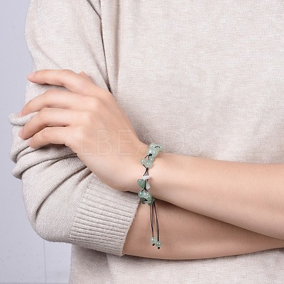 Adjustable Nylon Cord Braided Bead Bracelets BJEW-JB04602-02-1