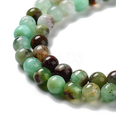 Natural Chrysoprase Beads Strands G-G057-A01-02-1