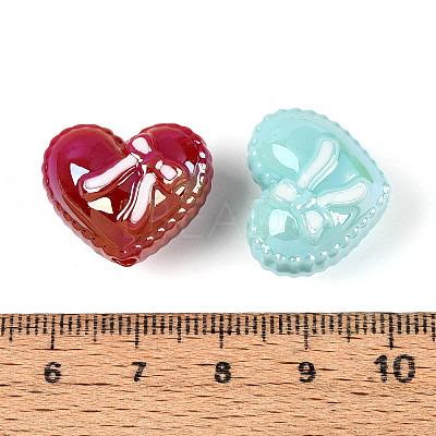 UV Plating Opaque Acrylic Beads OACR-N153-10-1