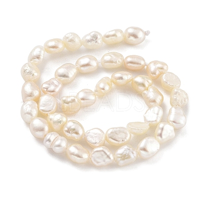 Natural Keshi Pearl Cultured Freshwater Pearl Beads Strands PEAR-P062-25B-1