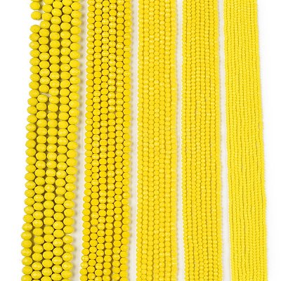 Opaque Solid Color Imitation Jade Glass Beads Strands LS-EGLA-A044-P4mm-D04-1
