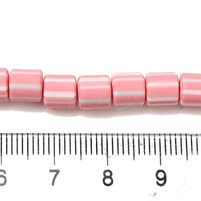 Polymer Clay Beads Strands CLAY-H006-01E-1