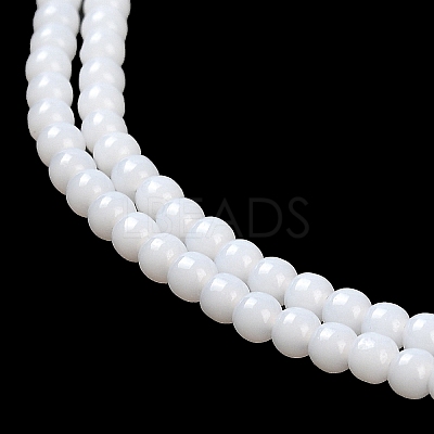 Imitation Jade Glass Beads Strands GLAA-K062-A01-09-1