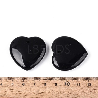 Natural Black Obsidian Pendants G-Q601-11D-1