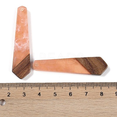 Resin & Wood Pendants WOOD-F015-05D-1