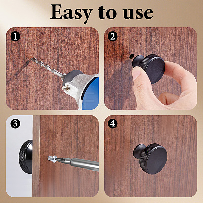 30Sets Flat Round Aluminium Alloy Drawer Pull Handles AJEW-AR0005-73-1