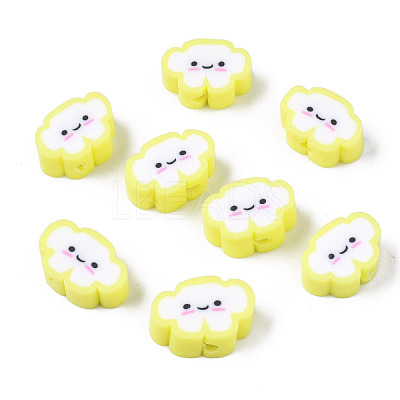 Handmade Polymer Clay Beads X-CLAY-N008-033H-1