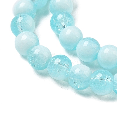 Crackle Glass Beads Strands X-GLAA-U001-6mm-08-1