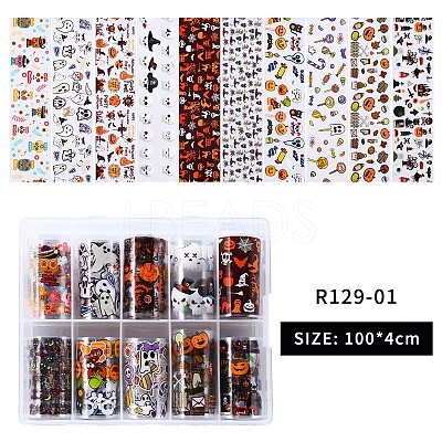 10 Styles Nail Art Transfer Stickers Decals MRMJ-R129-01-1