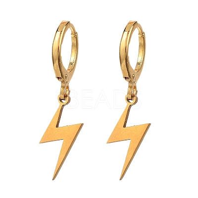 Brass Huggie Hoop Earrings EJEW-JE04228-02-1