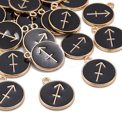 Alloy Enamel Pendants X-ENAM-S124-01A-08F-1
