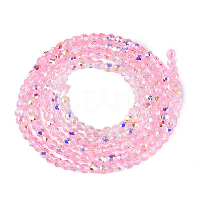 Transparent Glass Beads Strands LS-EGLA-N028-01A-A11-1