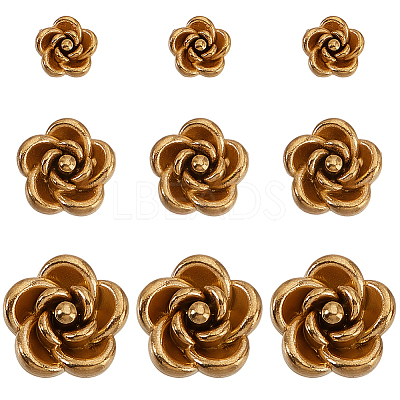 30Pcs 3 Styles 304 Stainless Steel Beads STAS-PA0001-02-1