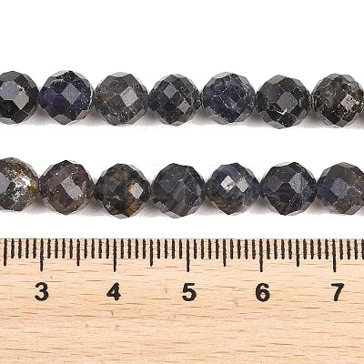 Natural Iolite Beads Strands G-RM250101-E7-1
