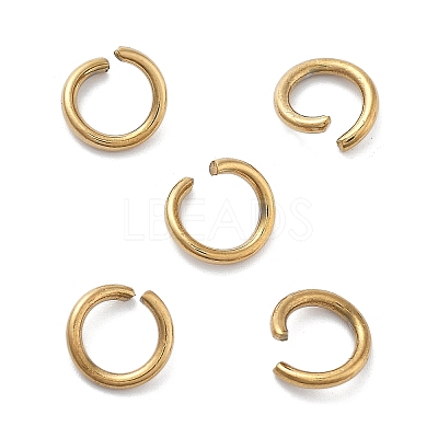 Ion Plating(IP) 304 Stainless Steel Open Jump Rings STAS-M081-01G-06-1