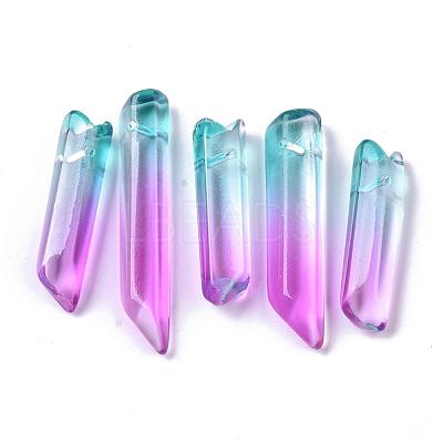 Two Tone Glass Beads GLAA-S167-13E-1