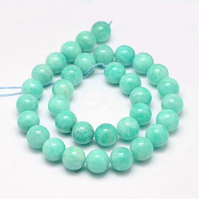 Natural Amazonite Bead Strands G-P204-02-12mm-1