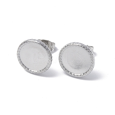 Non-Tarnish 304 Stainless Steel Stud Earring Findings STAS-F286-11P-1