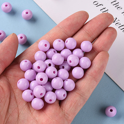 Opaque Acrylic Beads MACR-S370-C10mm-A03-1