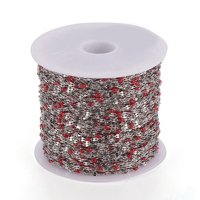 Handmade 304 Stainless Steel Dapped Chains CHS-D026-16B-P-1