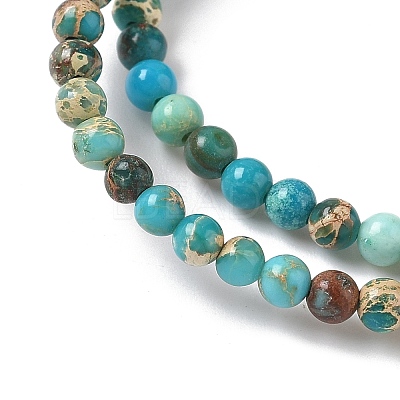 Dyed Natural Regalite/Imperial Jasper/Sea Sediment Jasper Beads Strands G-B124-C05-02-1