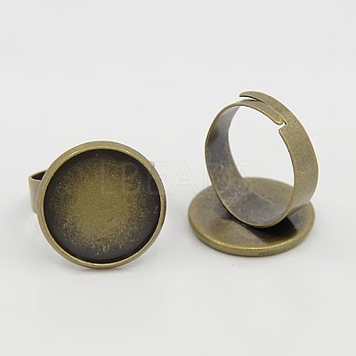 Brass Pad Ring Findings KK-Q295-1