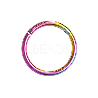 316L Surgical Stainless Steel Hoop Cartilage Earrings WGB51CA-12-1
