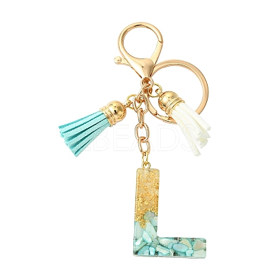 Transparent Epoxy Resin Pendant Keychains KEYC-FS00022-12-1