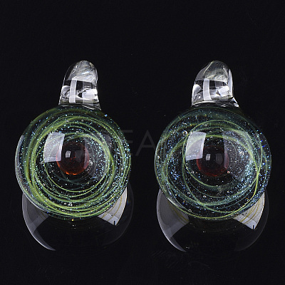 Handmade Lampwork Pendants LS-LAMP-N021-005D-1