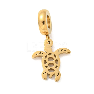 304 Stainless Steel European Dangle Charms STAS-U005-18G-1