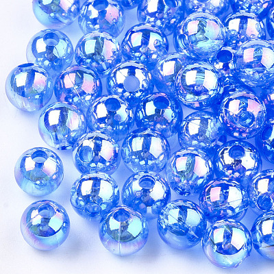 Transparent Plastic Beads OACR-S026-8mm-02-1