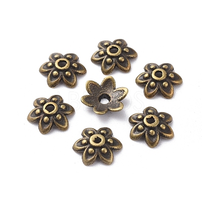 Tibetan Antique Bronze Metal Caps MLF0626Y-1