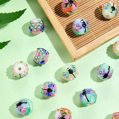 5Pcs Handmade Lampwork Beads LAMP-SZ0001-50B-1