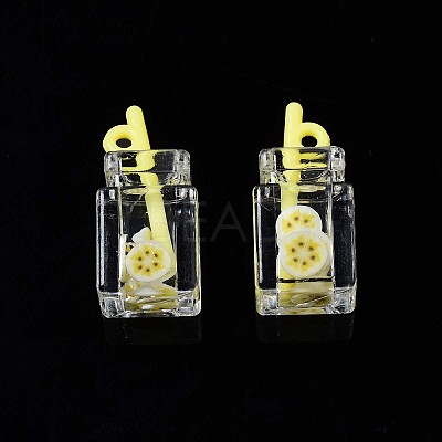 Imitation Drink Resin Pendants LS-CRES-S359-32P-1
