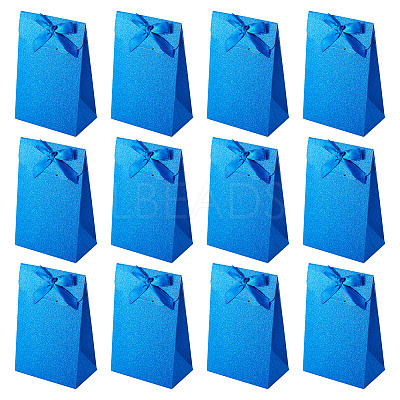 Rectangle Glitter Paper Gift Bags CARB-TAC0002-05C-1