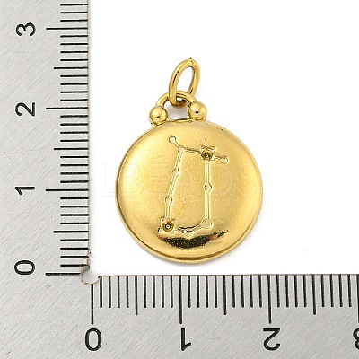 304 Stainless Steel Pendants Rhinestone Settings LS-STAS-O009-01F-G-1