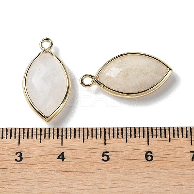 Natural White Moonstone Pendants G-B009-01G-S-1