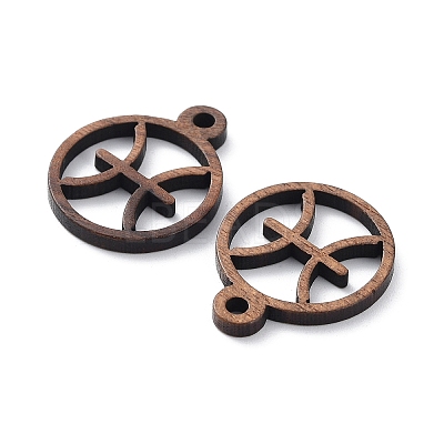 Walnut Wood Laser Cut Pendants WOOD-Q051-07I-1